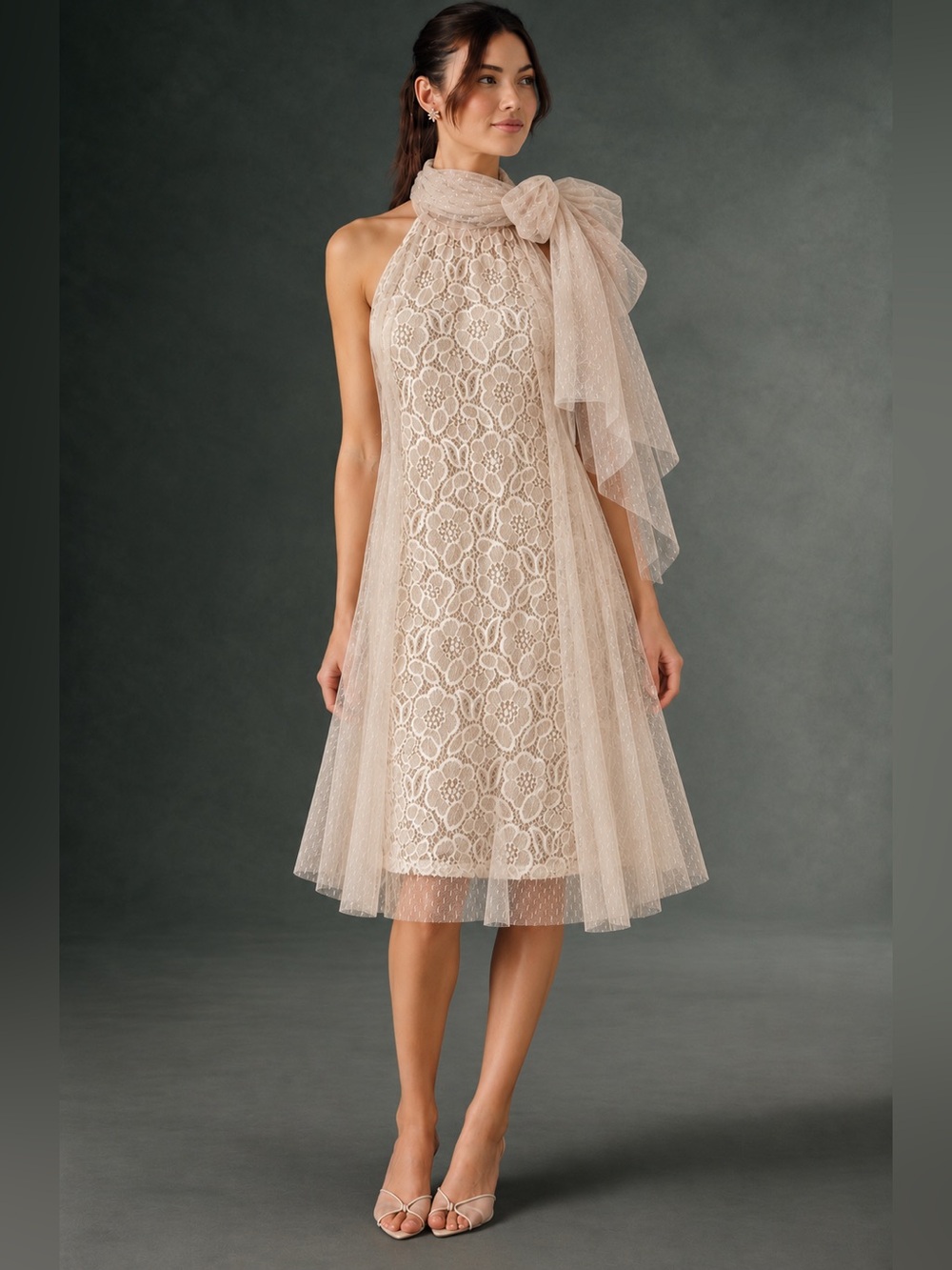 Vintage Ryu “Special Me Up” Lace Halter Dress – Size Small